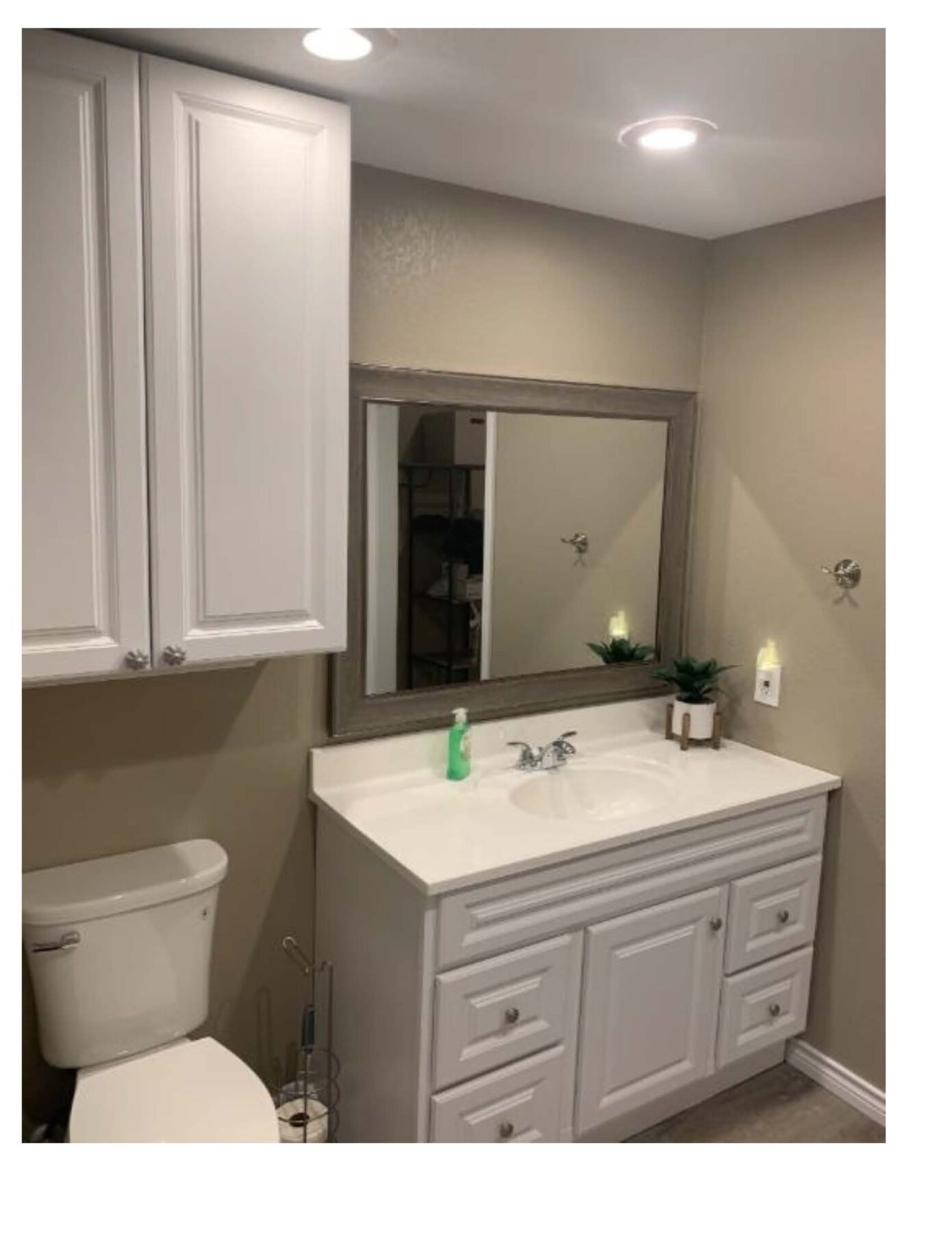 Wren C bathroom vanity and toilet