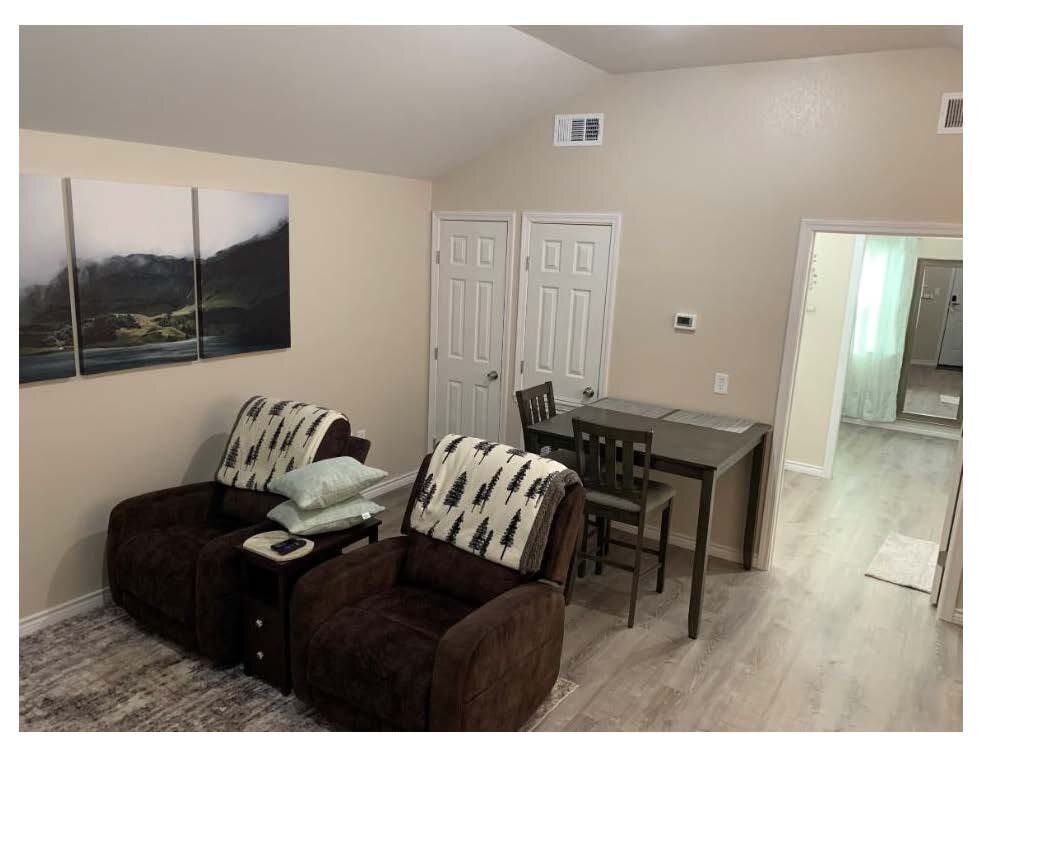 Wren D living, dining and bedroom connection