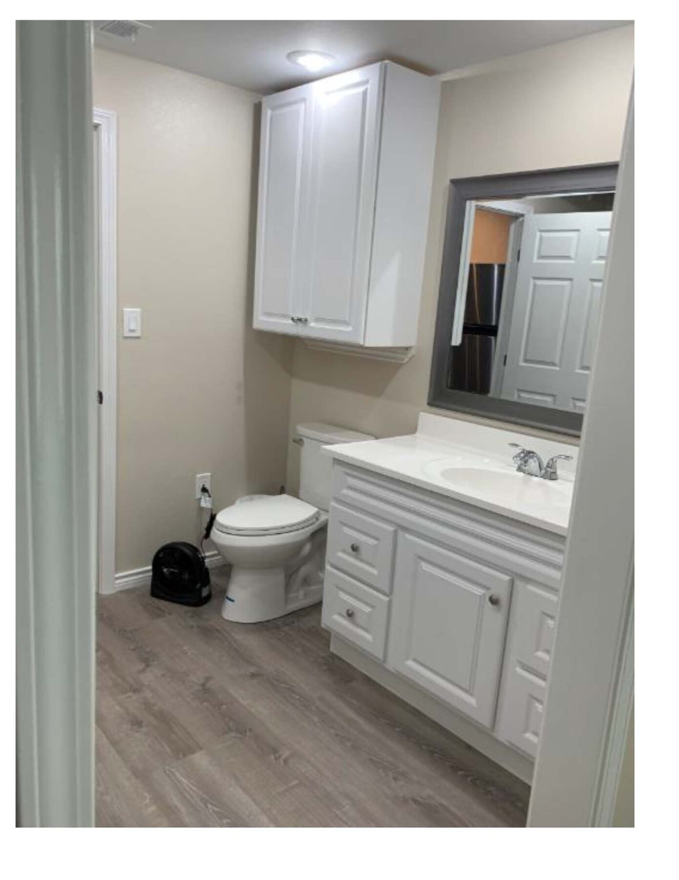 Wren D bathroom vanity and toilet